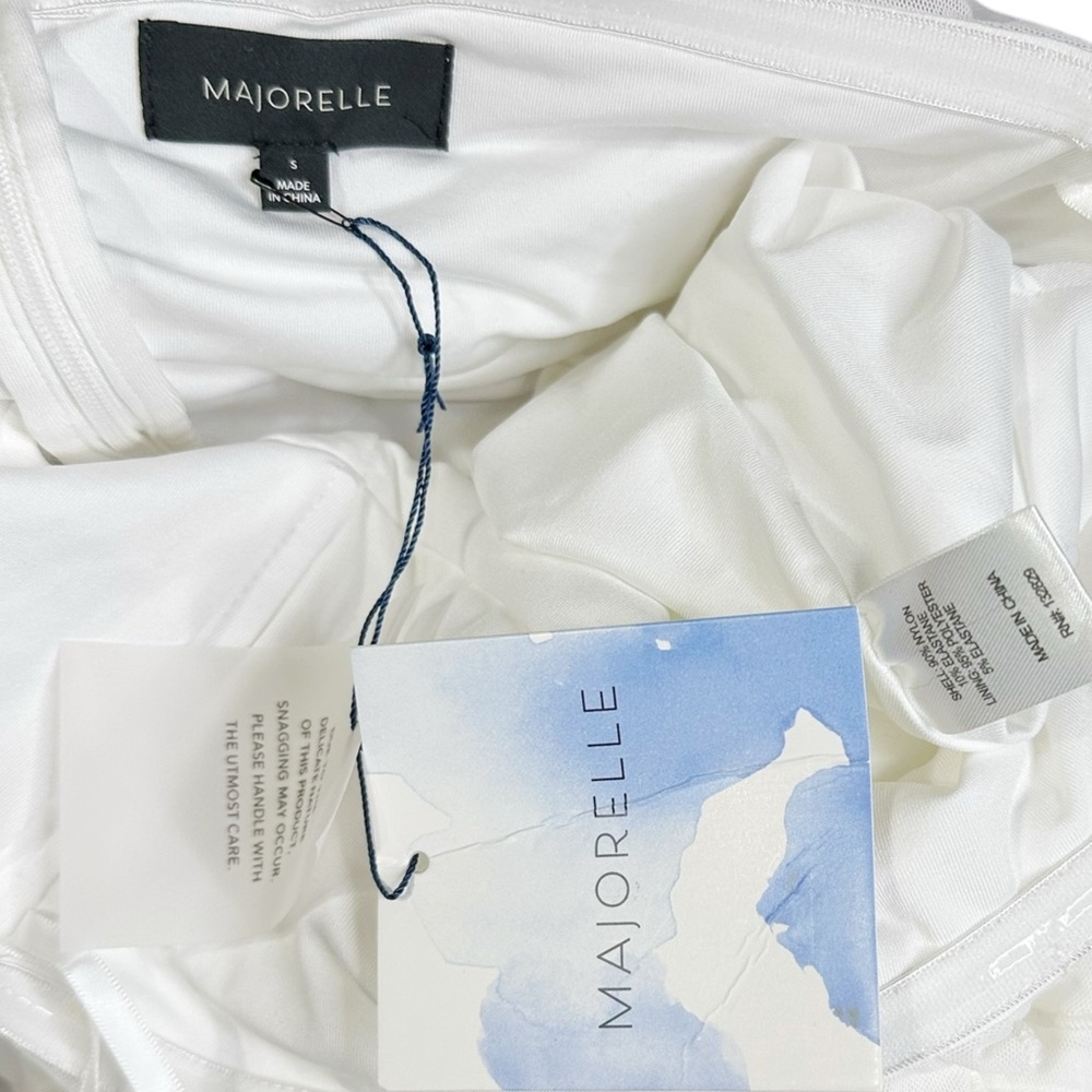 MAJORELLE White Ruffle Mini Dress - Picture 12 of 12